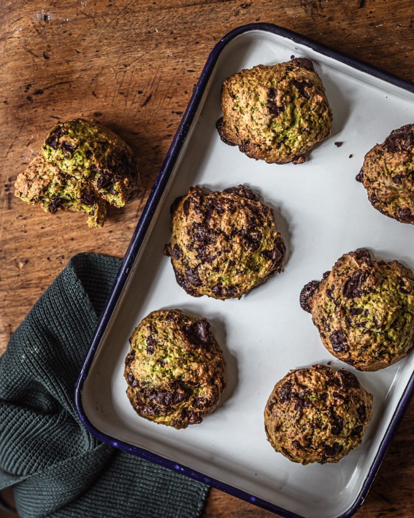 recette vegan cookies chocolat courgette