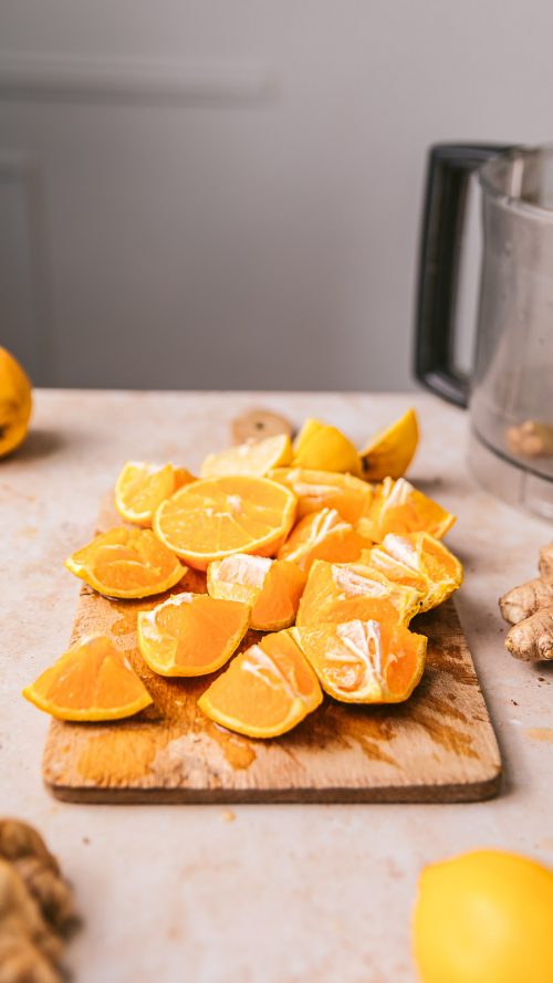 energy shot - ginger shot - gingembre citron orange