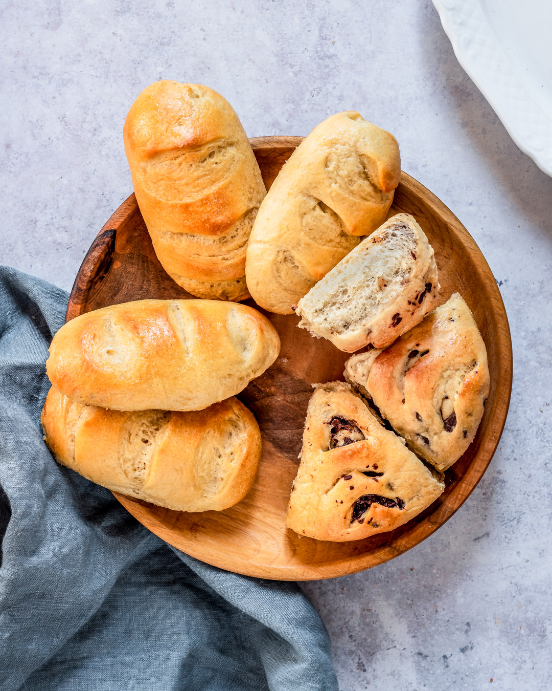 French Vegan Milk Bread Rolls